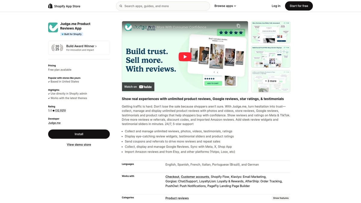 Top 7 Shopify Reviews App Picks for Boosting Sales in 2025 - Judge.me Product Reviews