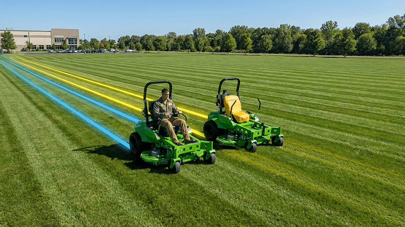 Aerial shot of a baseball field