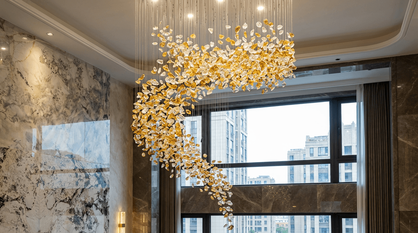 Person working inside commercial site