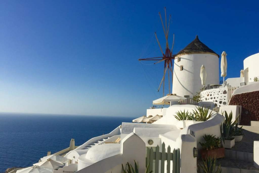 Windmill in Oia, Santorini