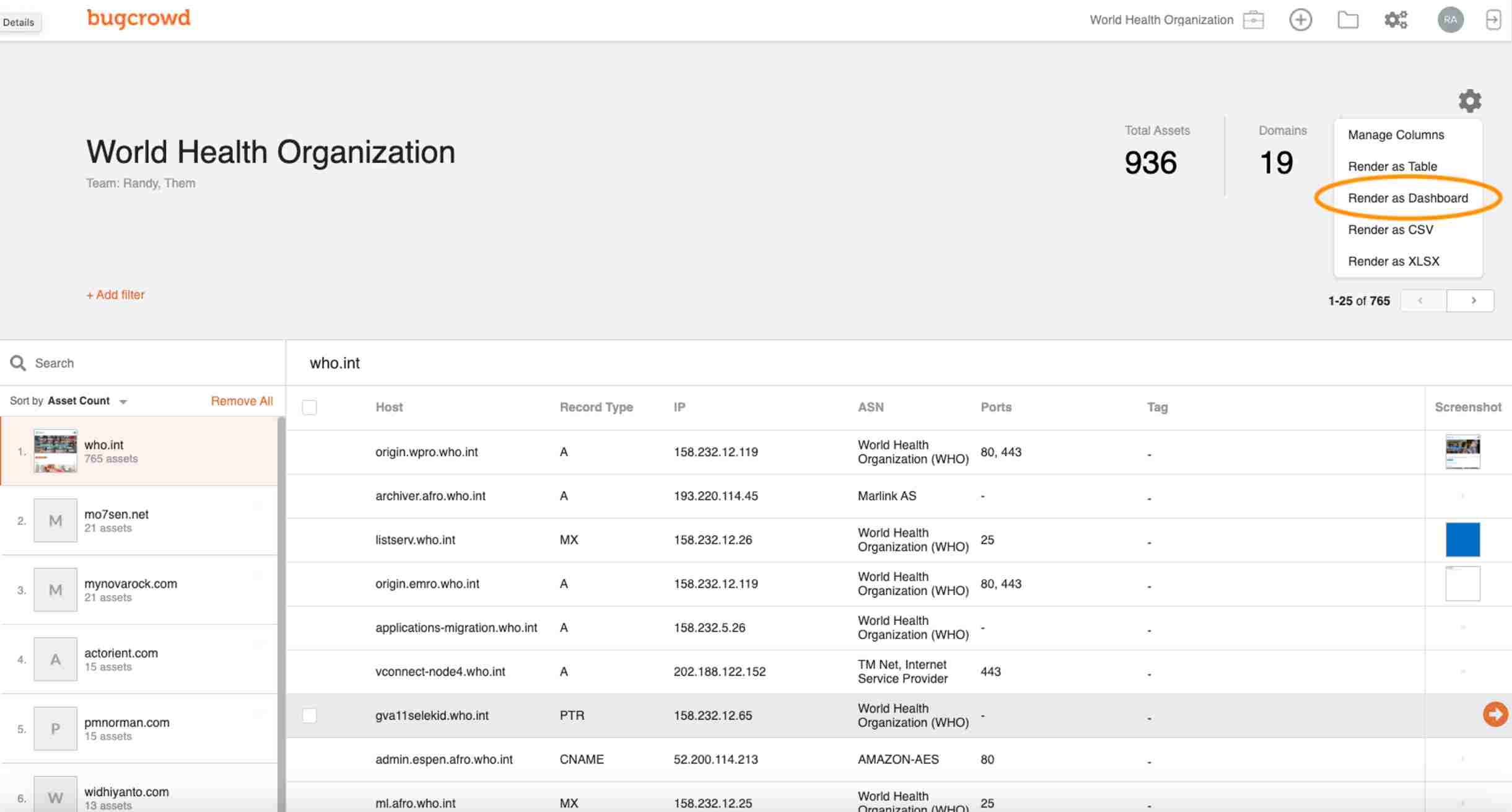 Bugcrowd Dashboard