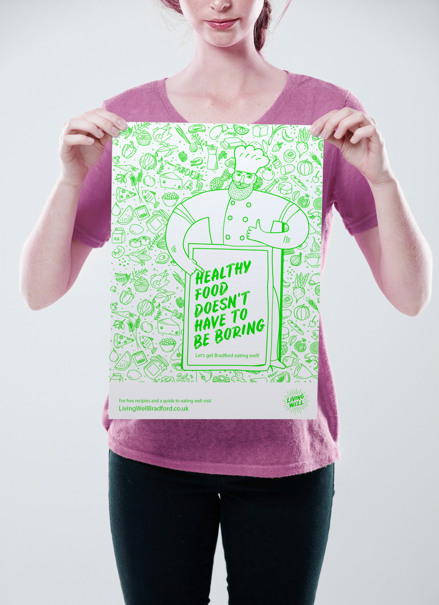 Bradford Living Well poster