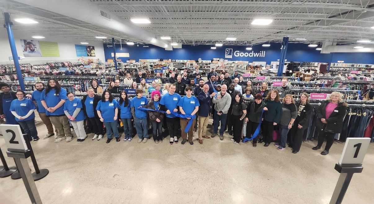 ribbon cutting goodwill opening ceremony