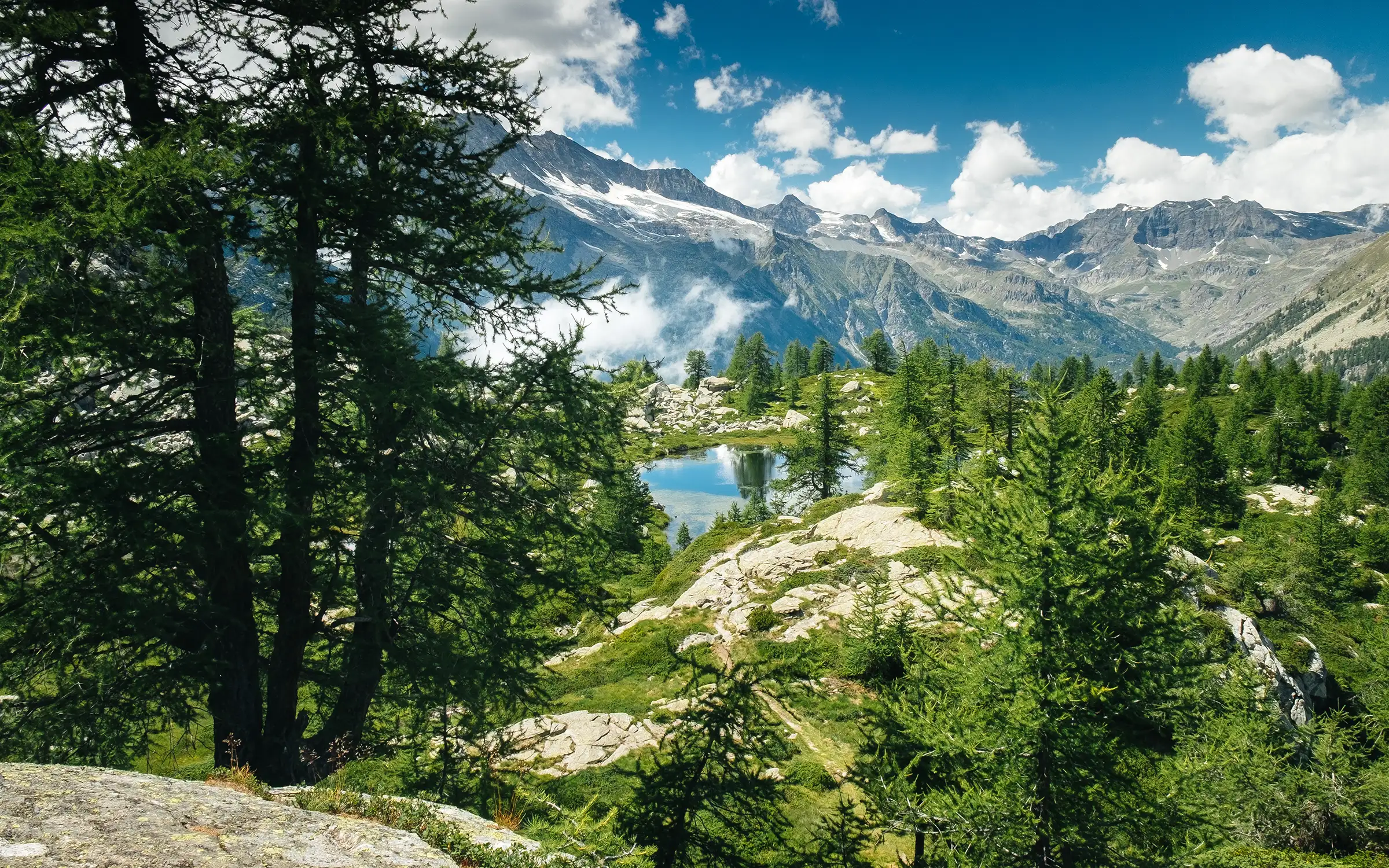 Fottur i Gran Paradiso Nasjonalpark, Piemonte, Italia