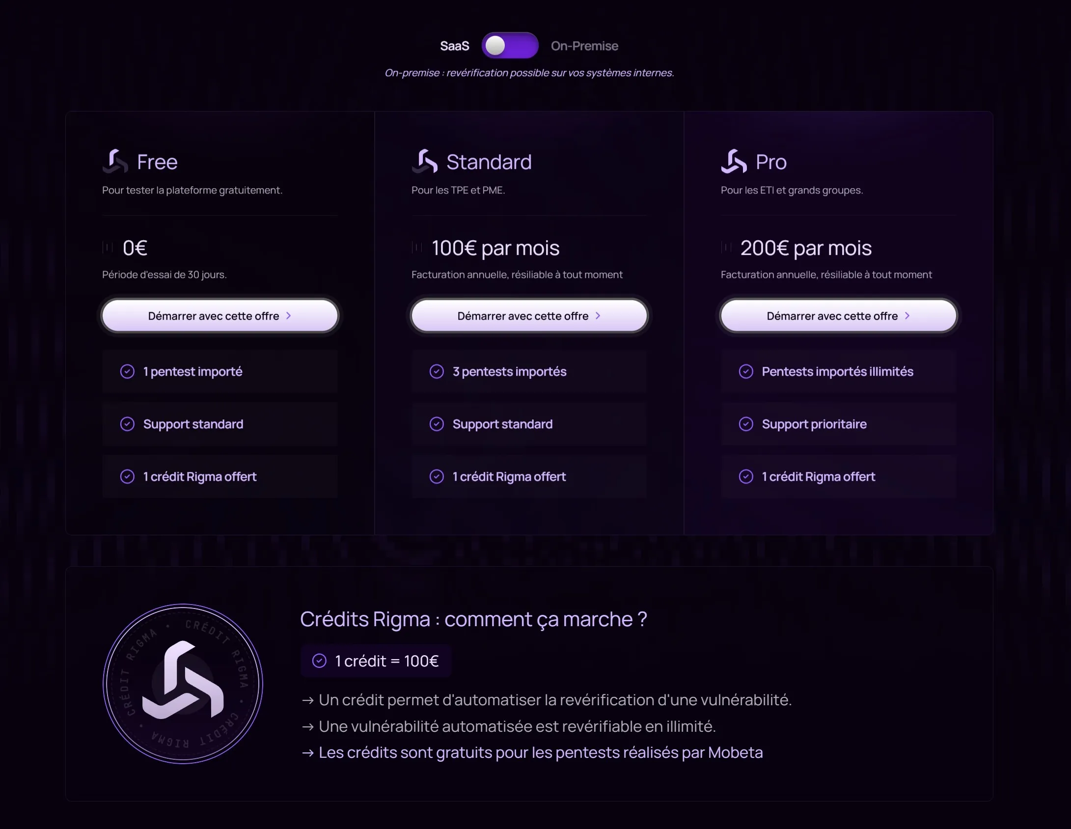 section pricing site rigma