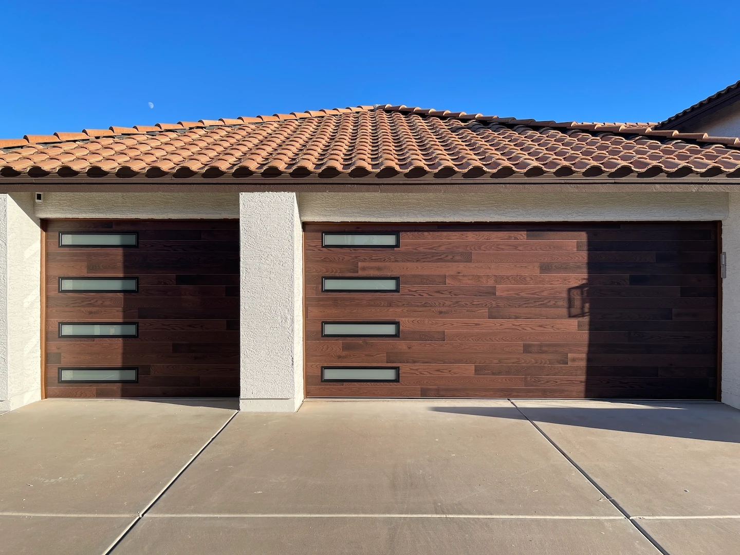 New, professionally installed garage door