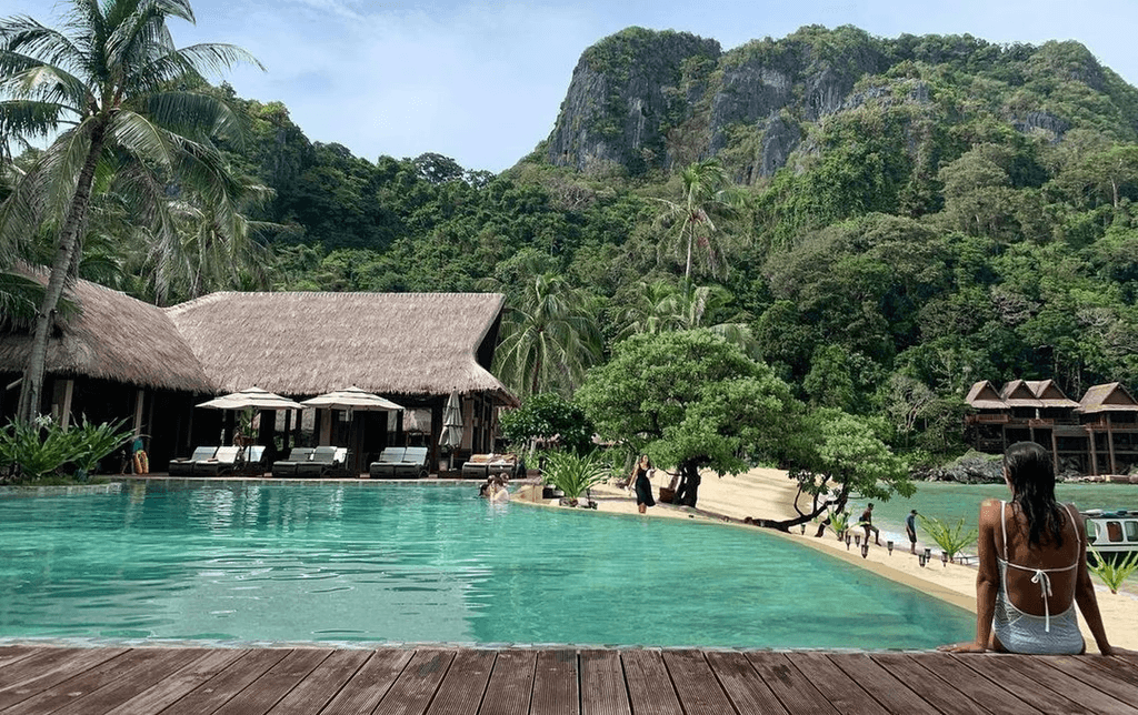 A man learning to surf