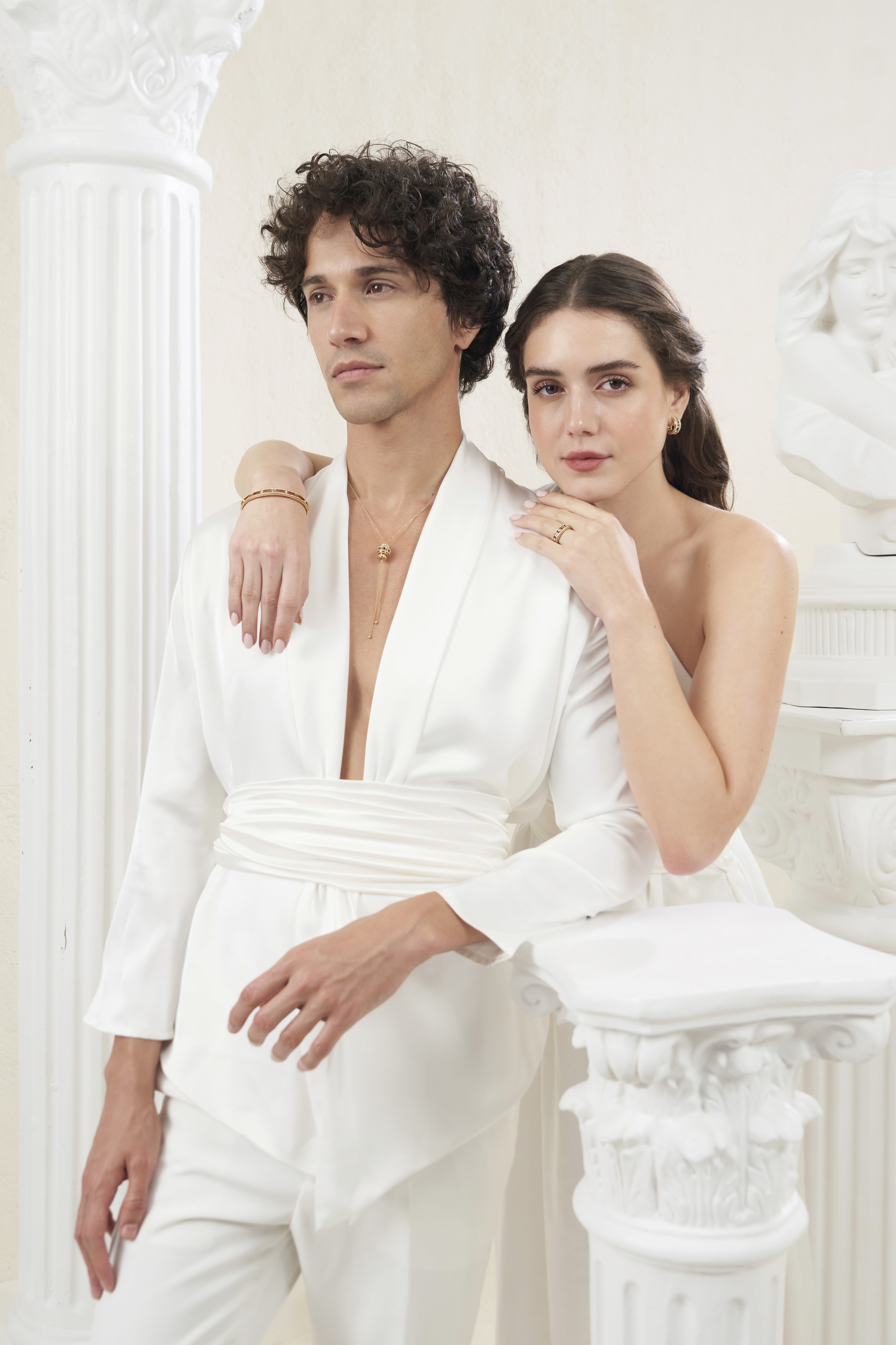 Friends laughing and posing inside a car