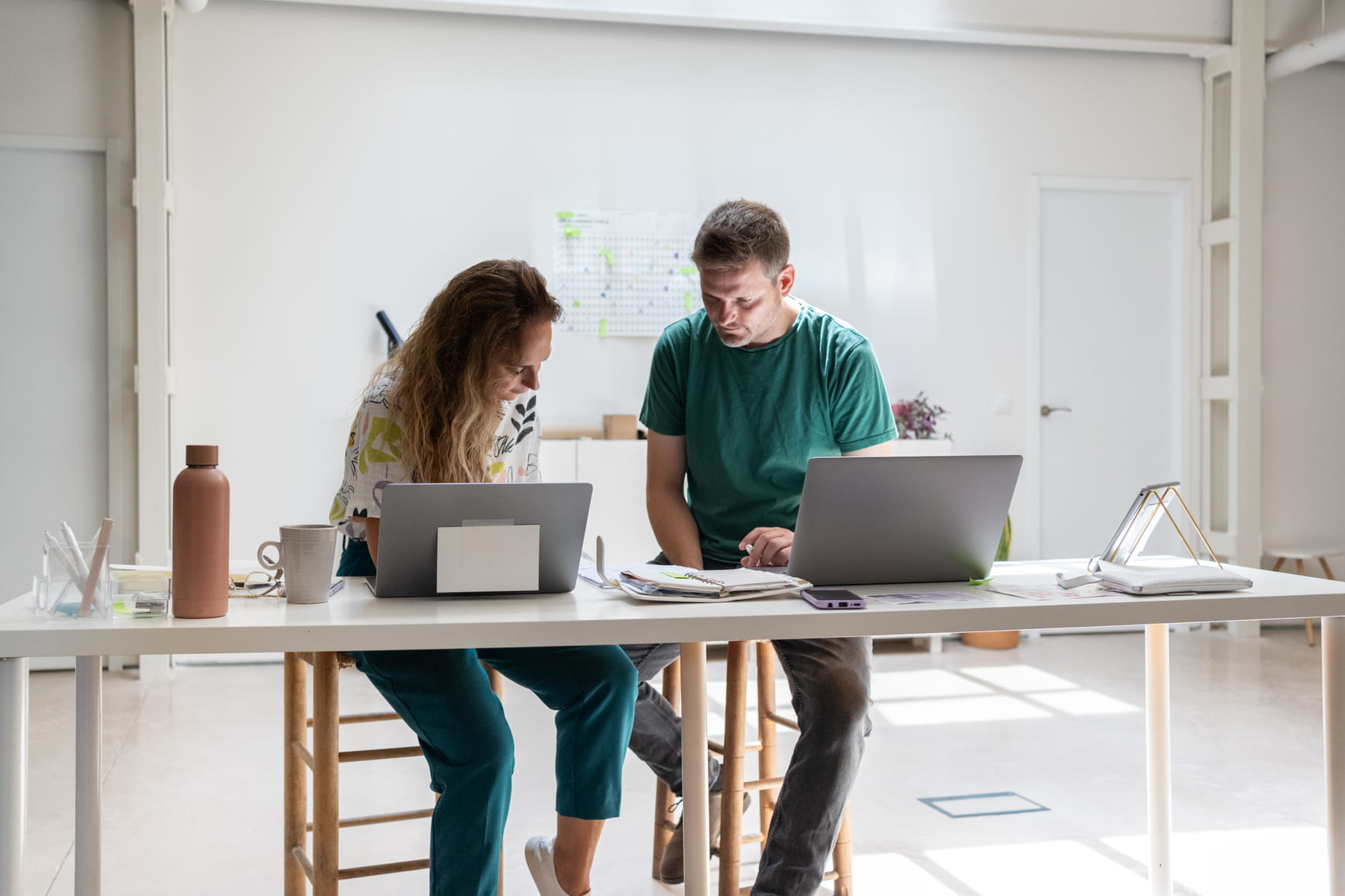 Coworker in office environment