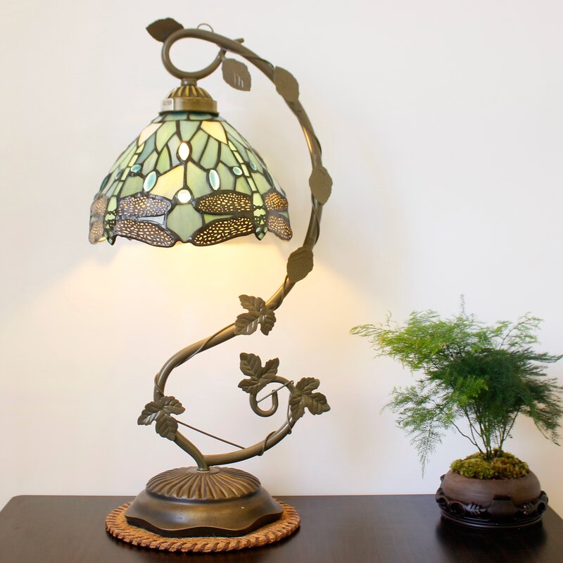 Stylish stained glass desk lamp that enhances home decor with its premium build and aesthetic.