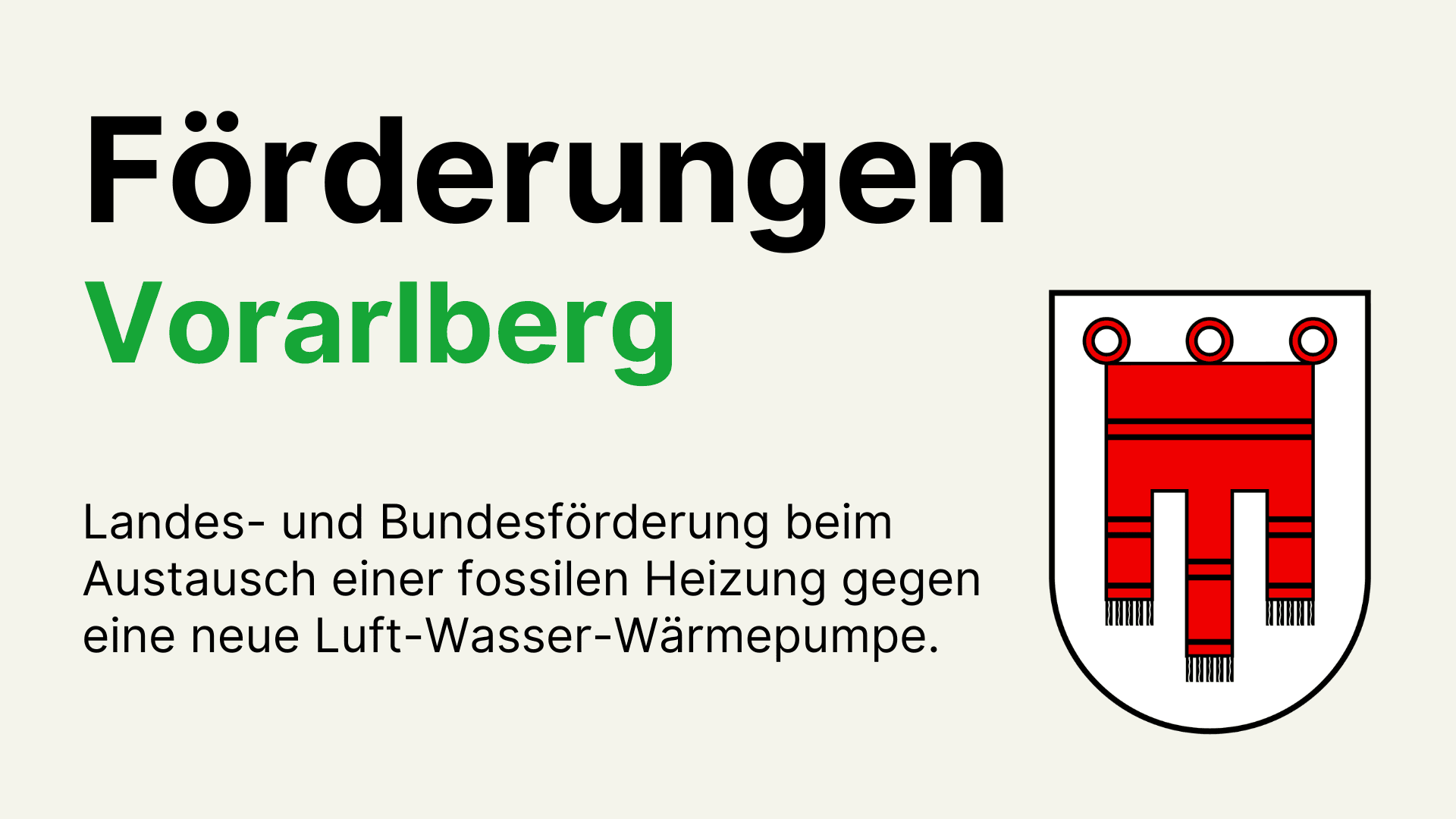 Förderung Vorarlberg