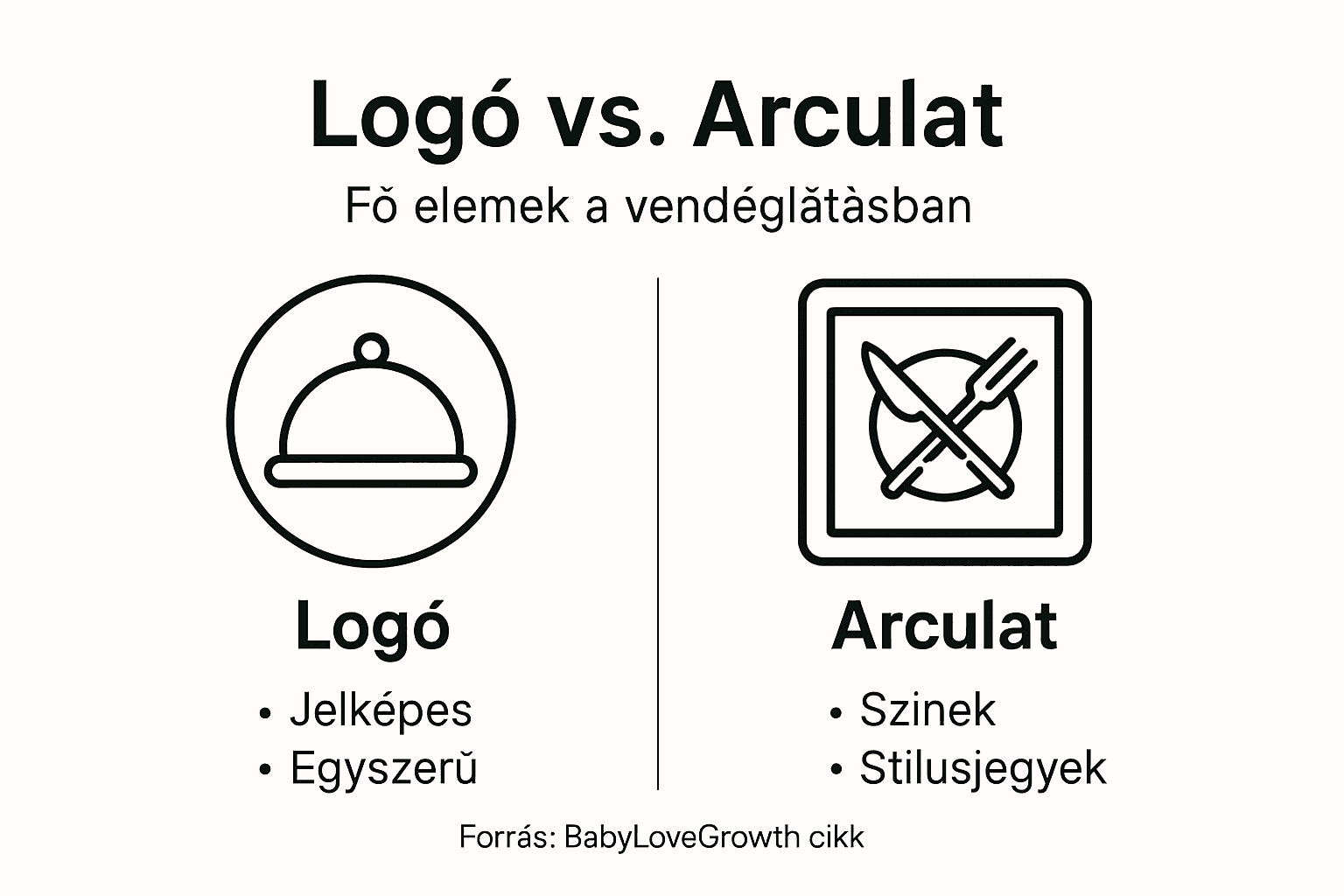 Infografika: Mi a különbség a logó és az arculat között?