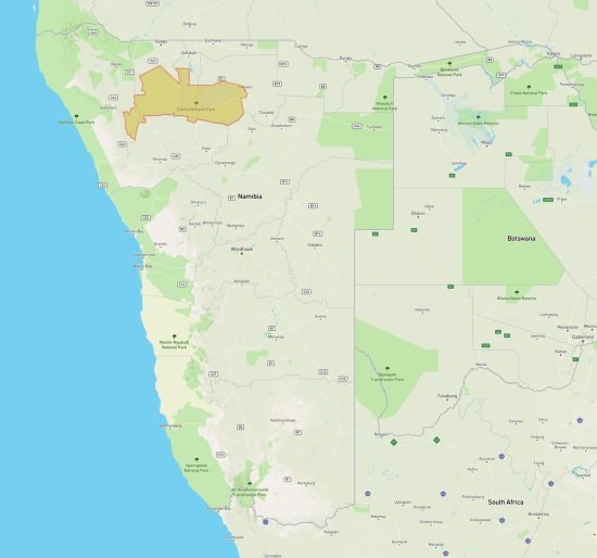 Etosha National Park Map