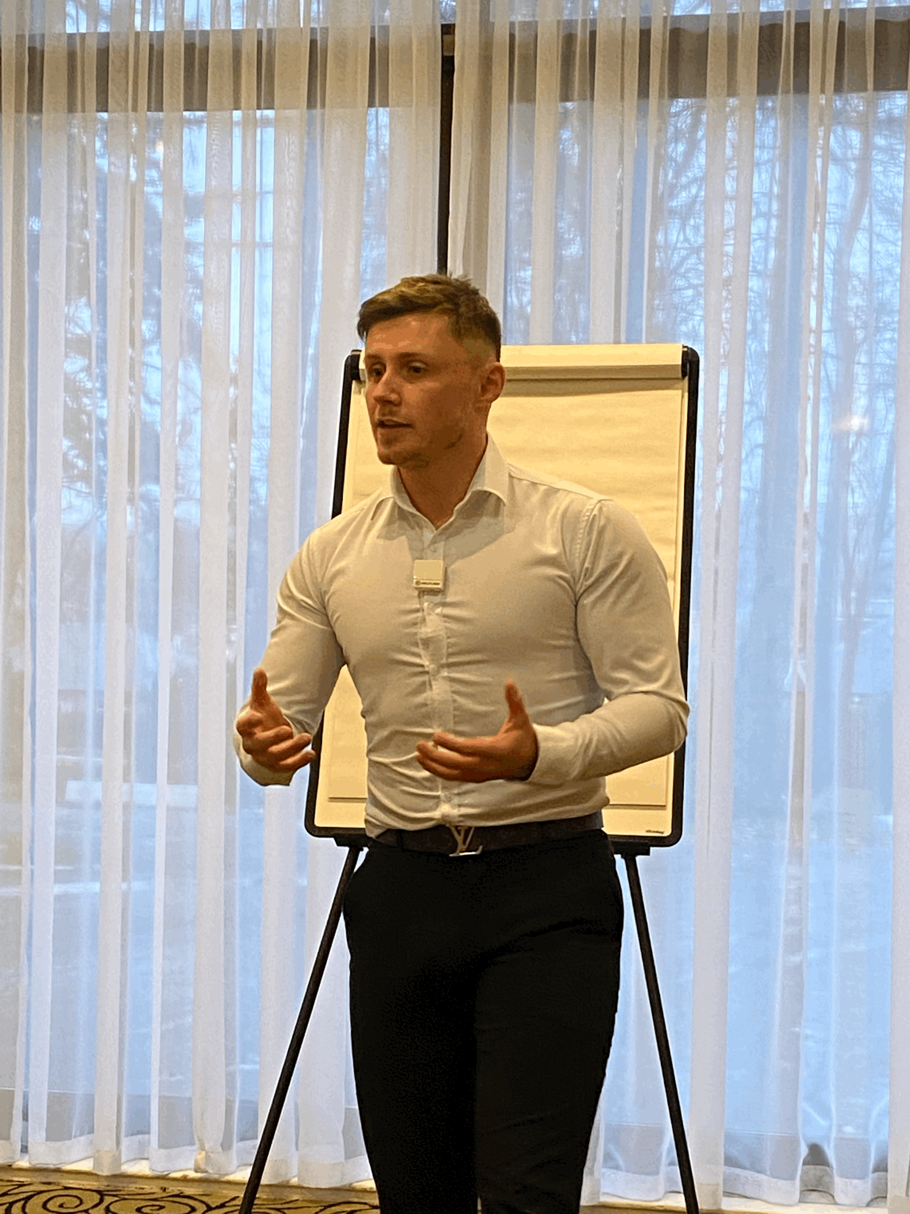 Portrait of portfolio creator – front view