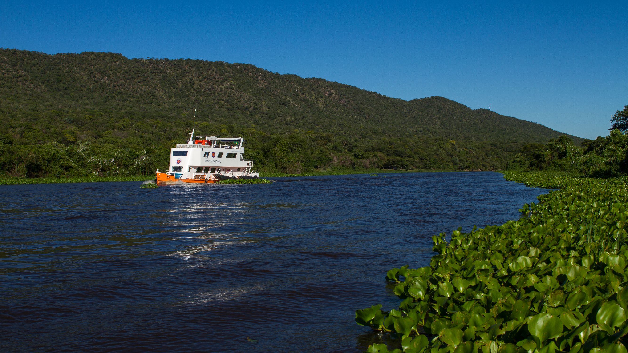 River Cruise Expedition Vessel in the Pantanal