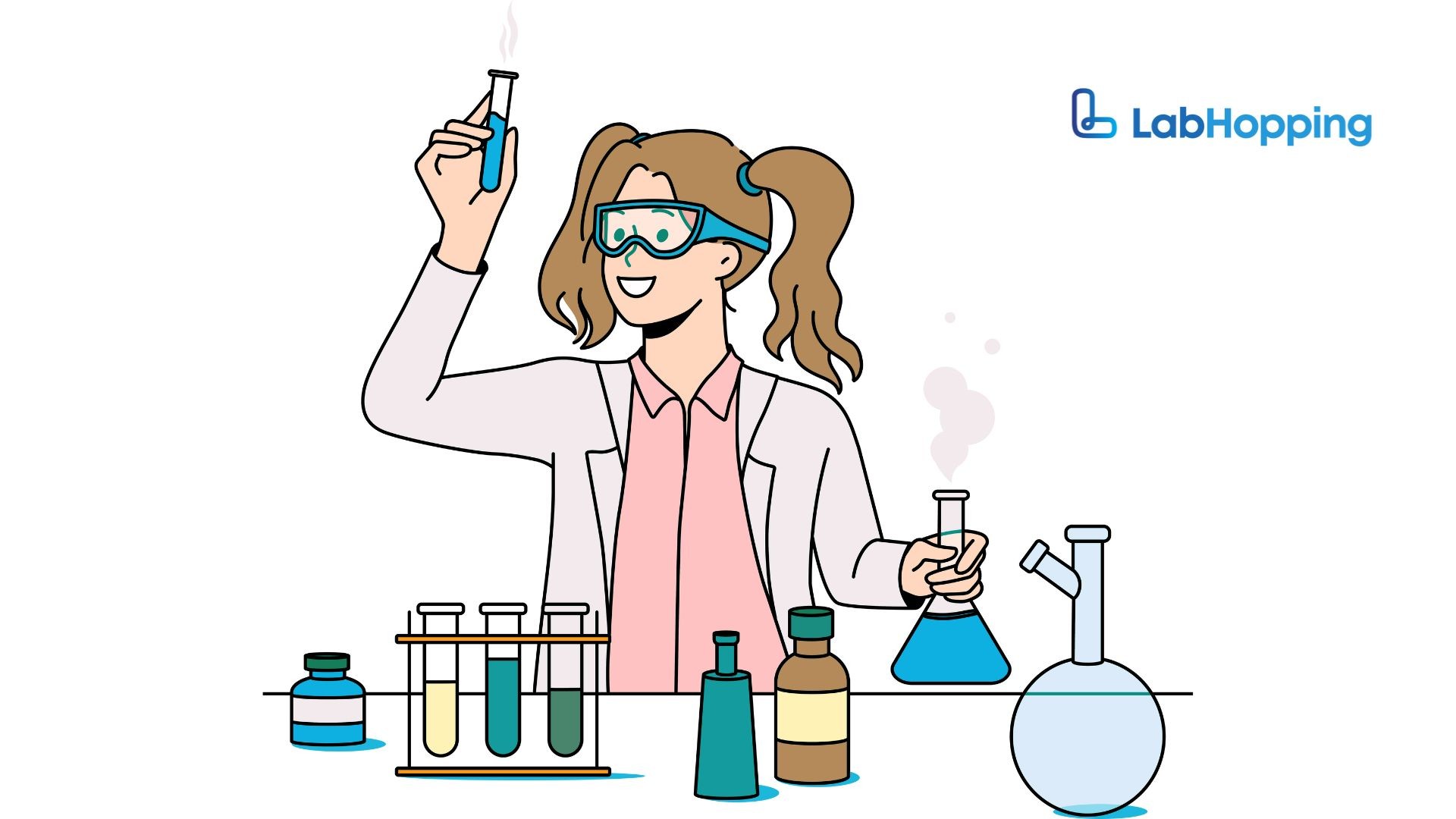 A scientist working in a chemistry lab