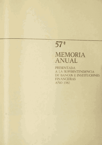 Banco Central de Chile. Memoria Anual 1982