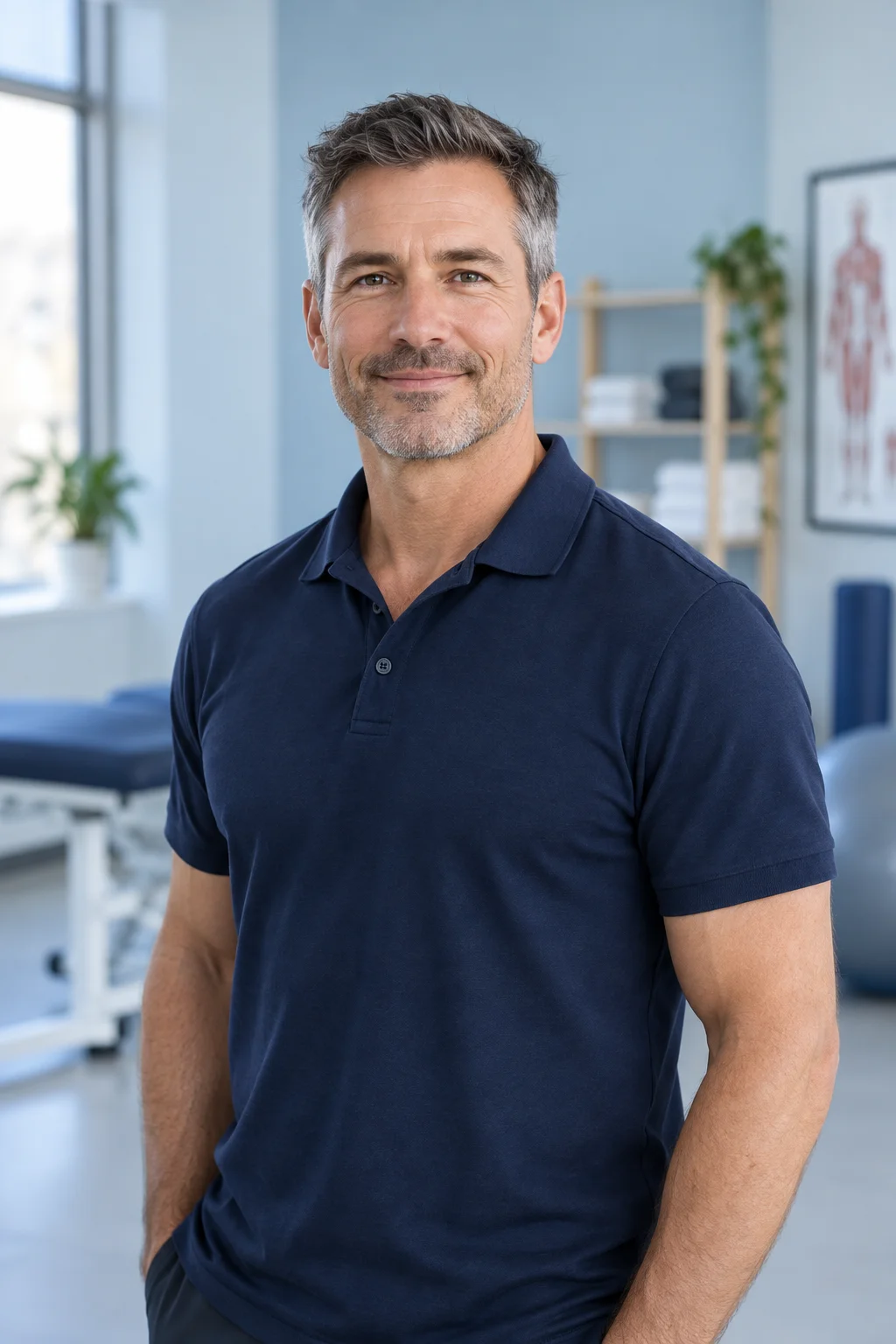 Illustrative fictional clinician portrait