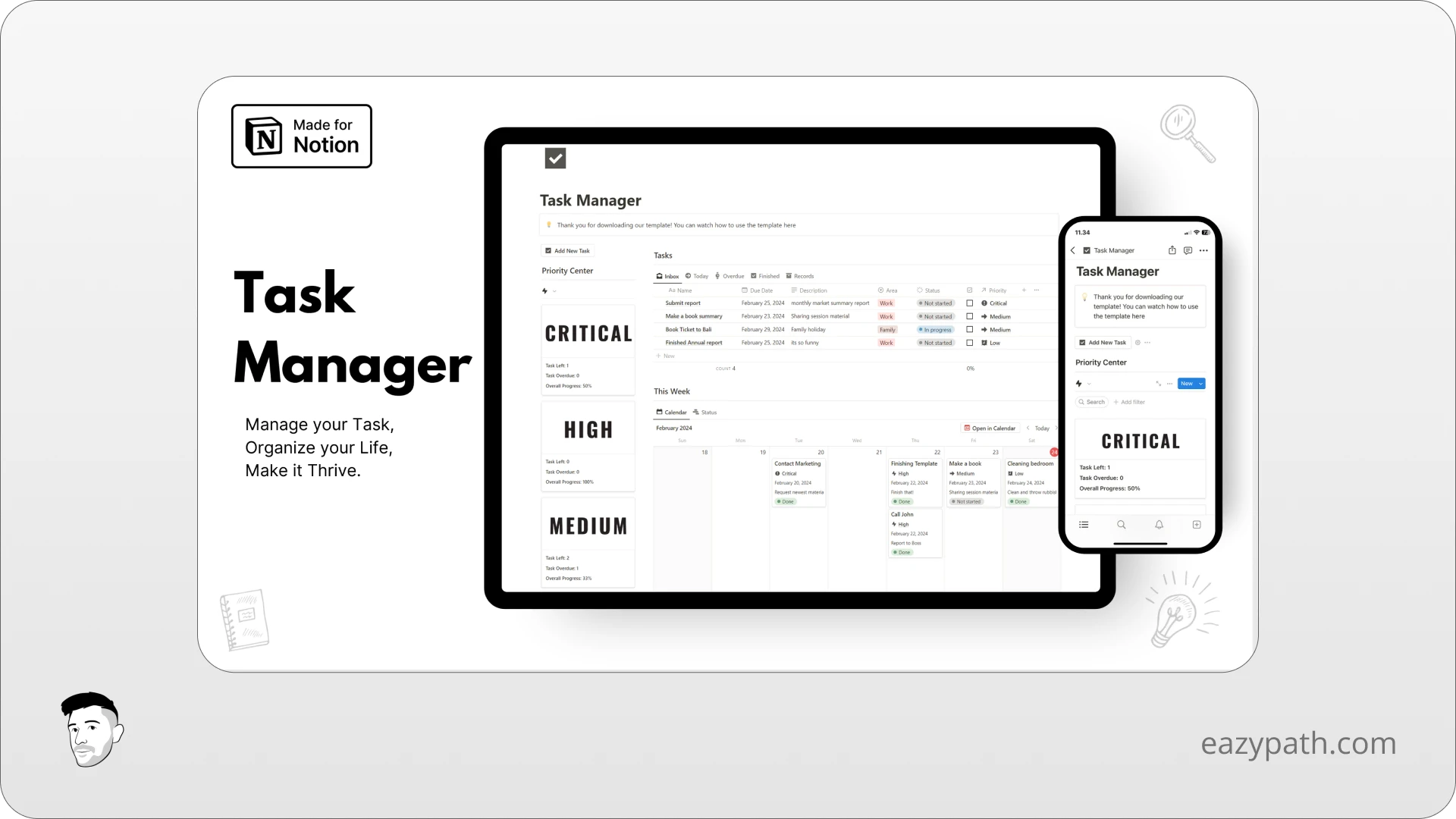 Productivity Notion Templates - HeySwitch