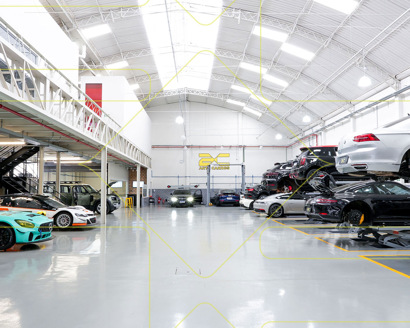 Patio Oficina - Arte Carros Oficina Premium