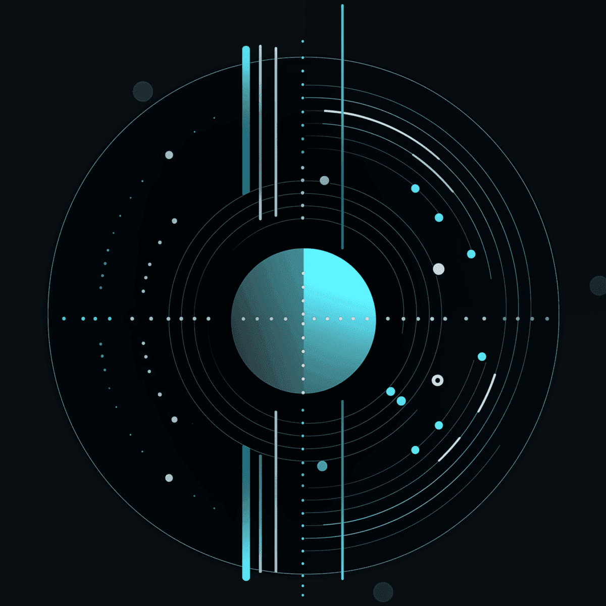 Analytics abstract graphic generated by AI