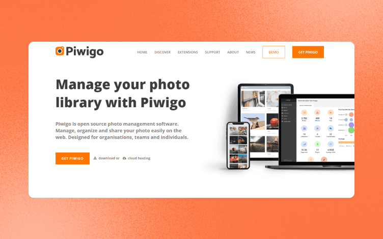 Piwigo homepage