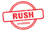 Rush Available sticker