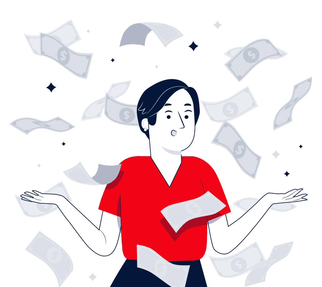 Trasti promocja CashBack ręka z portfelem