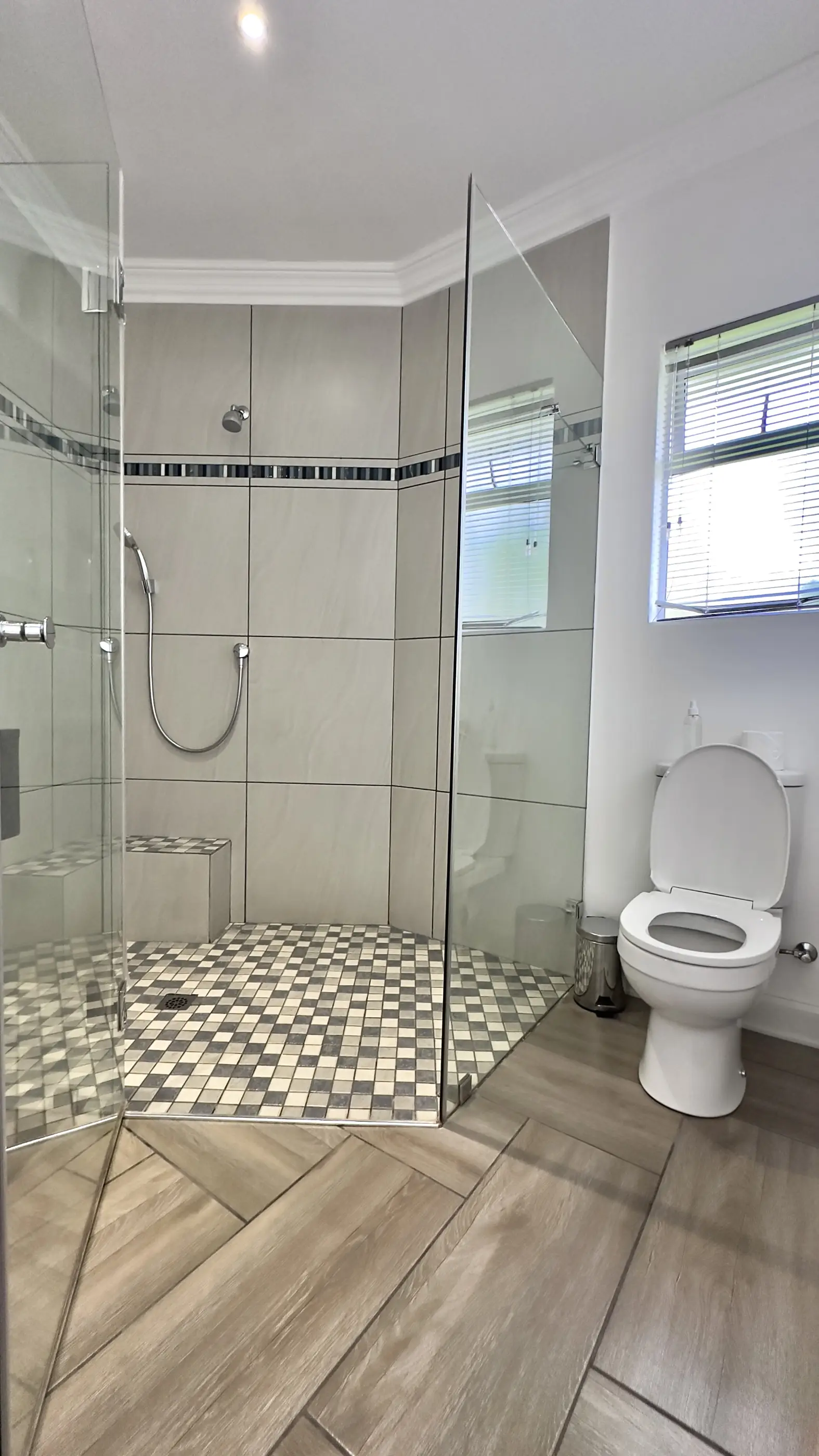 Toilet and shower areas of our A View 4 You room.