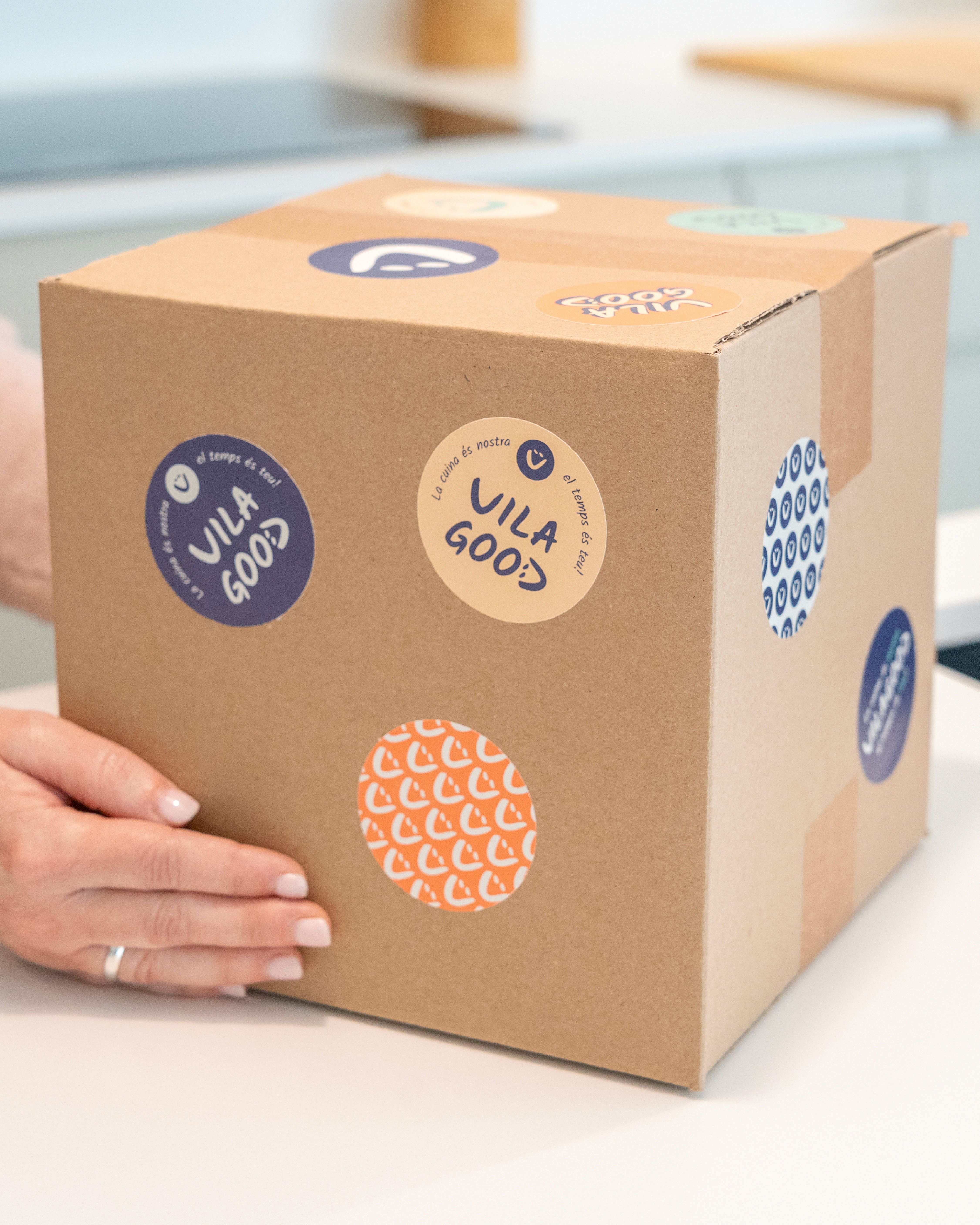 Cyclist riding on the road