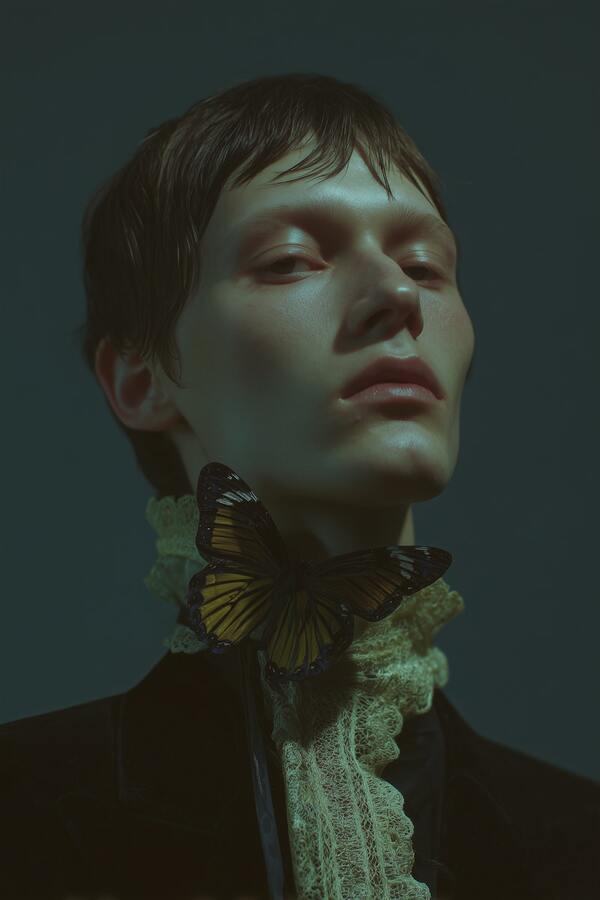 Butterfly Contrast Portrait