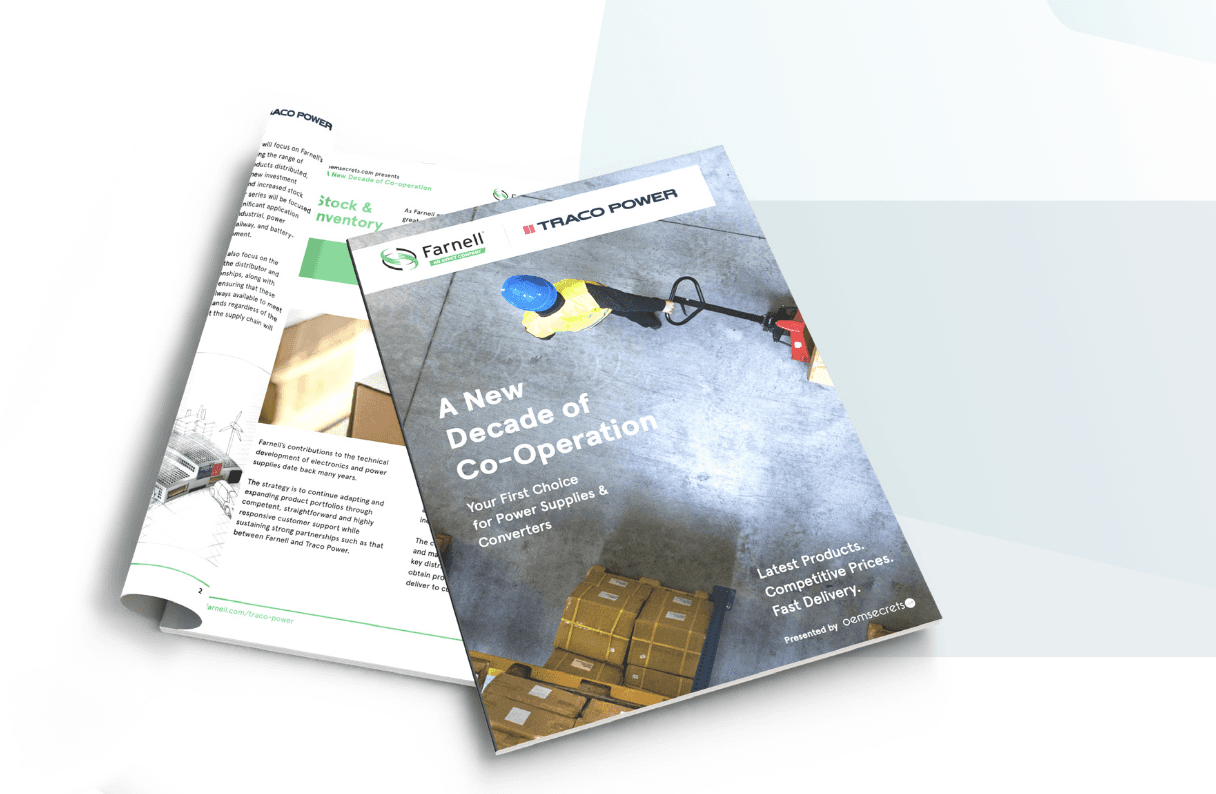 OEMSecrets marketing materials including email newsletters and promotional content for electronic component distributors