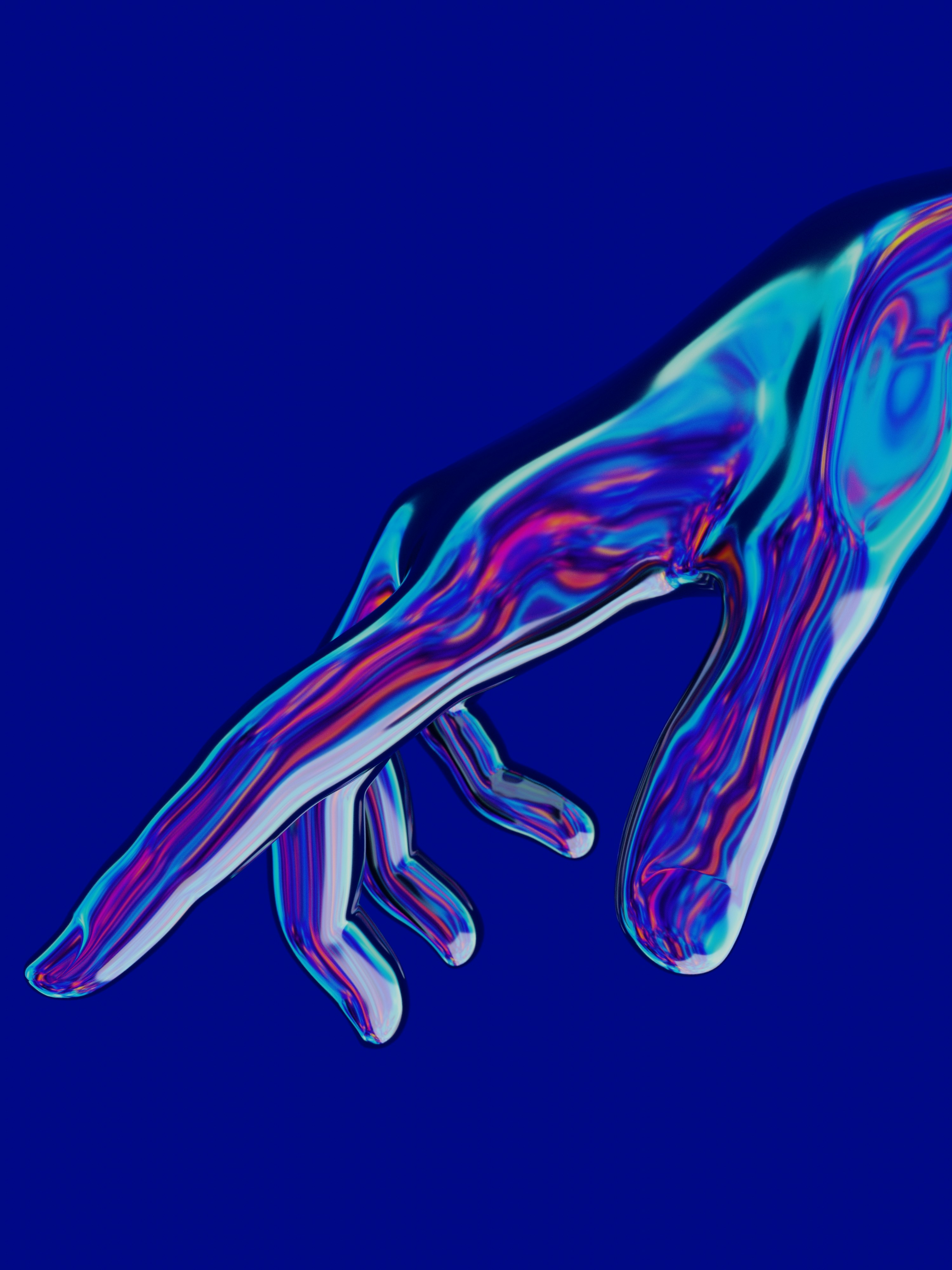 3D glossy hand 