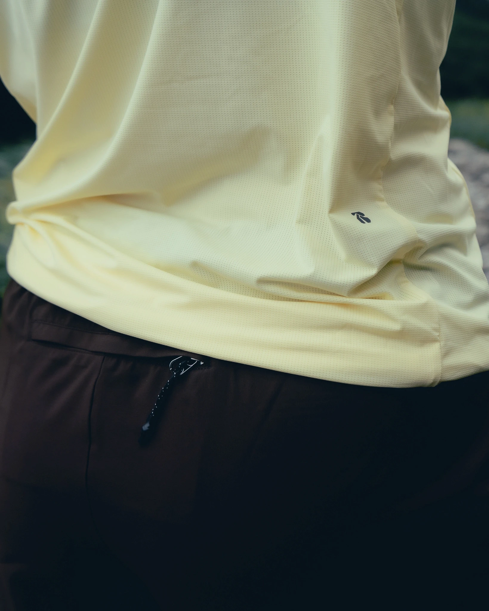 picture of a detail in running shorts.