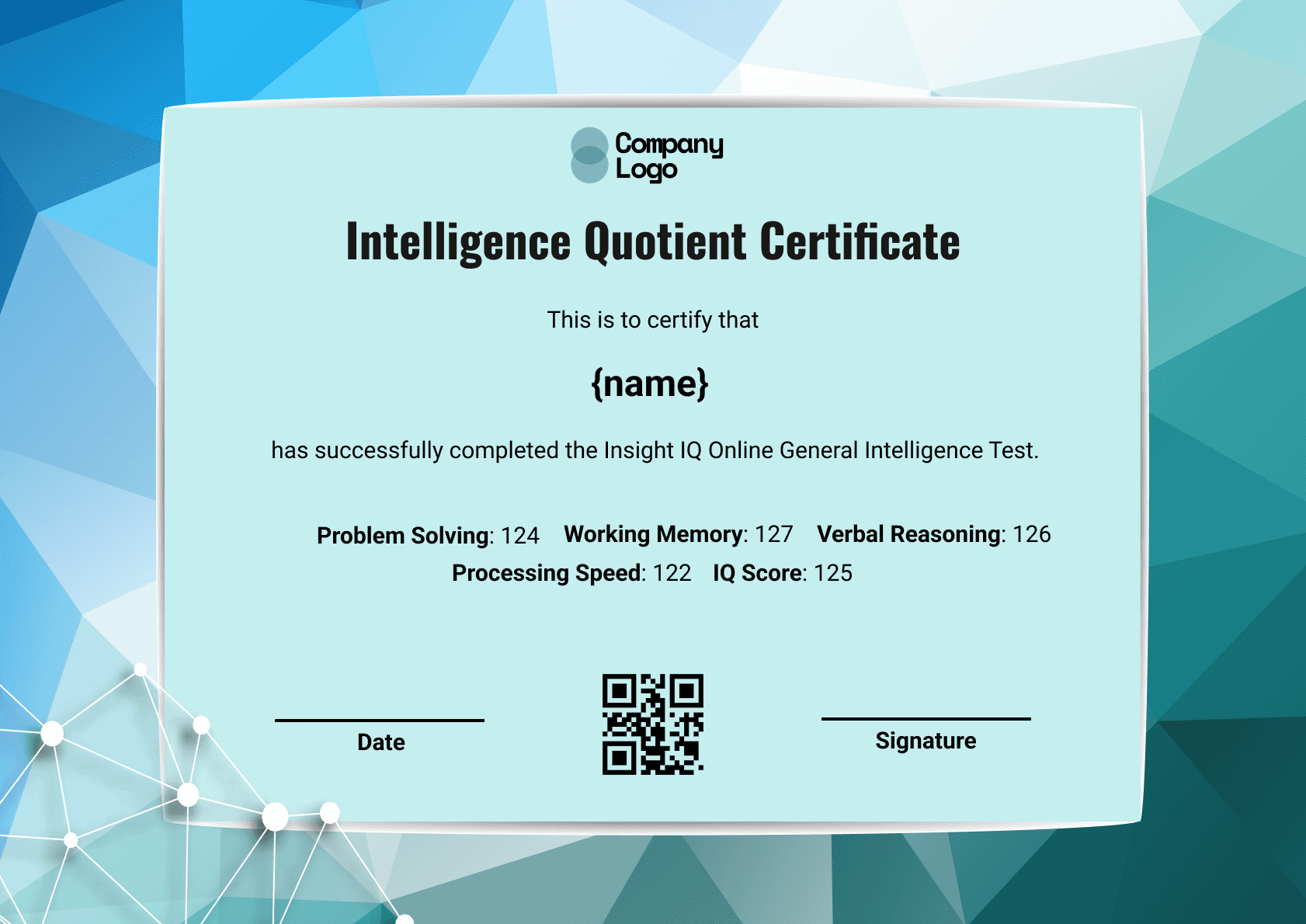 Wauld - Professional and attractive green recognition badge template