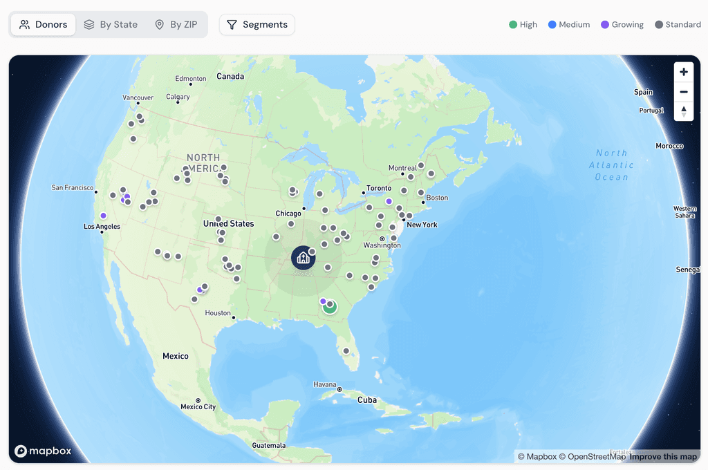 Geography Based donor analytics