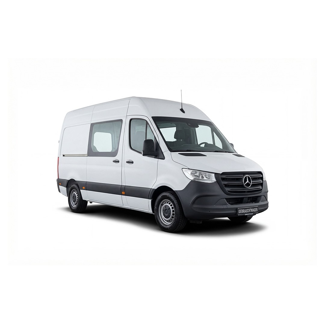 Weißer Mercedes-Benz Sprinter 314 CDI mit 140 PS, großer Transporter zur Miete in Heidelberg für Umzüge und umfangreiche Transporte.