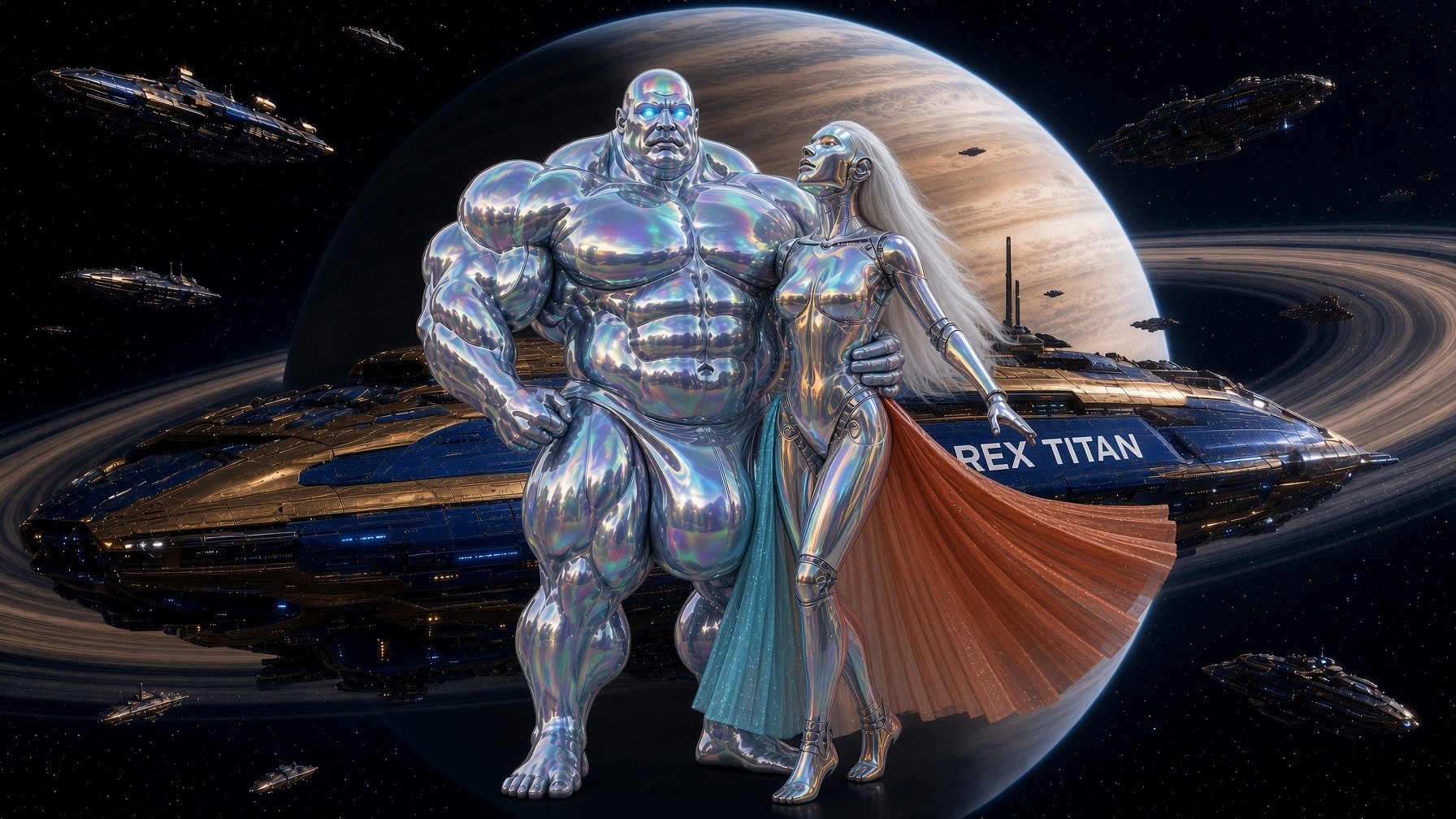 the rex titan, under saturn