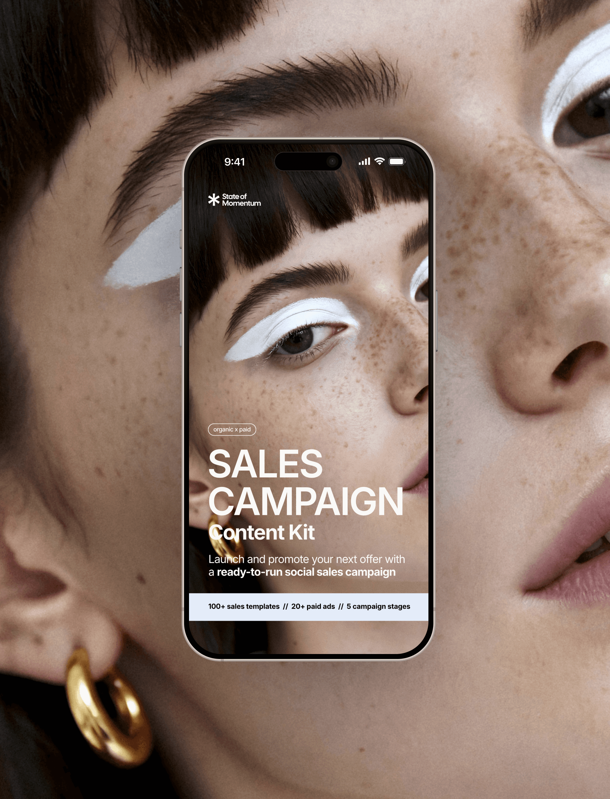 Sales Campaign Content Kit iPhone mockup