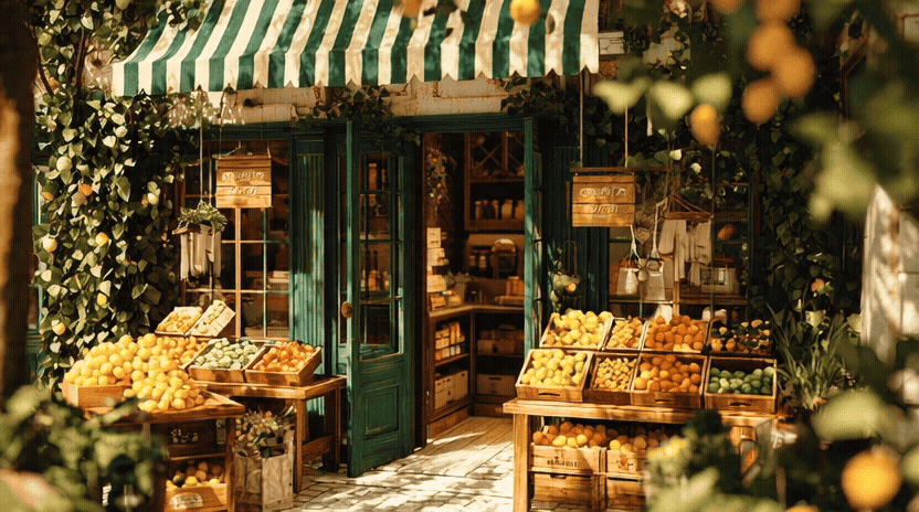 Organic food shop image