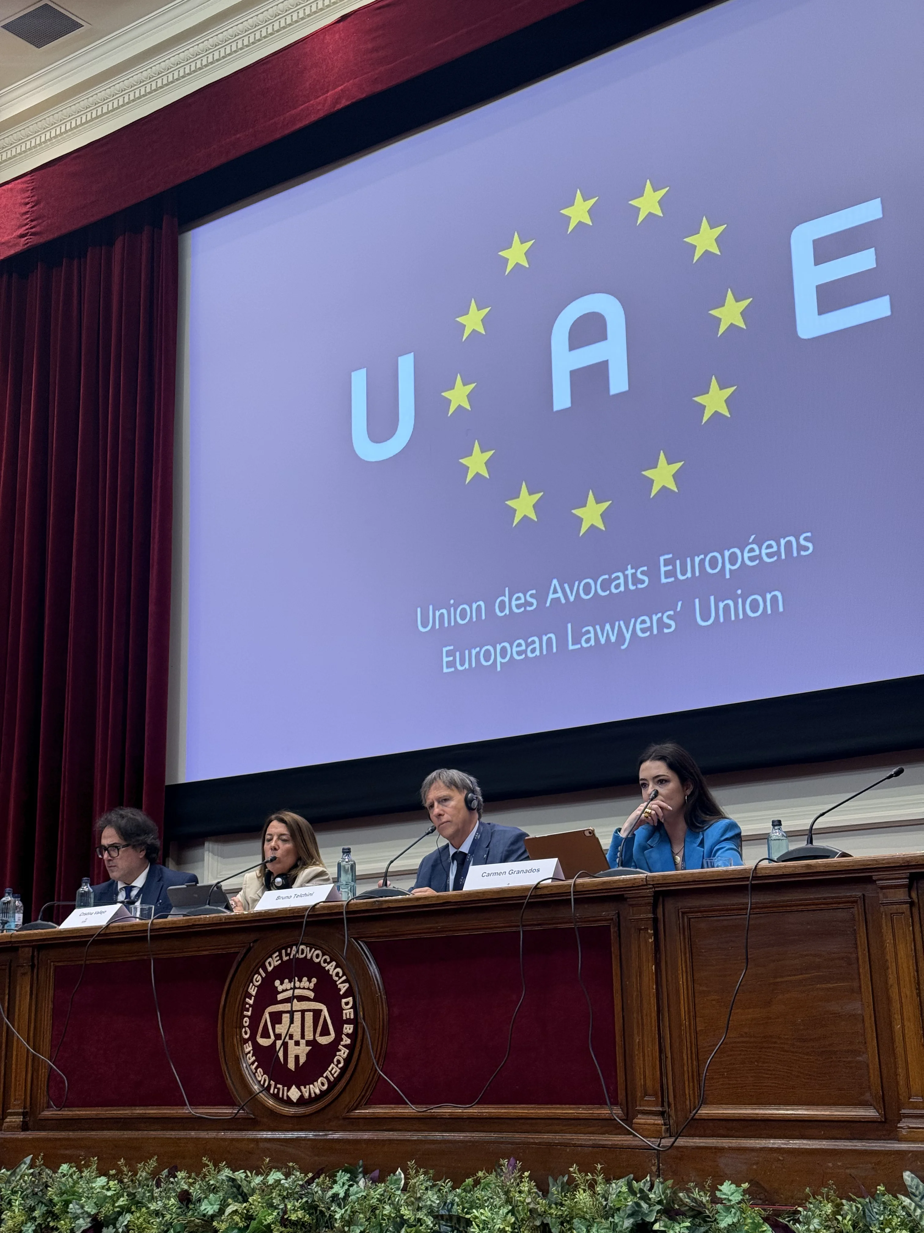 Audience facing the UAE presentation