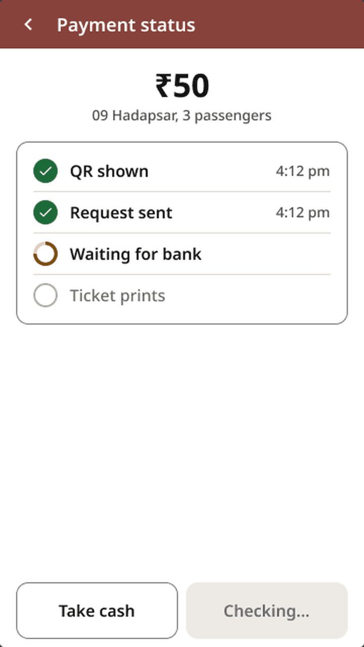 Waiting for payment