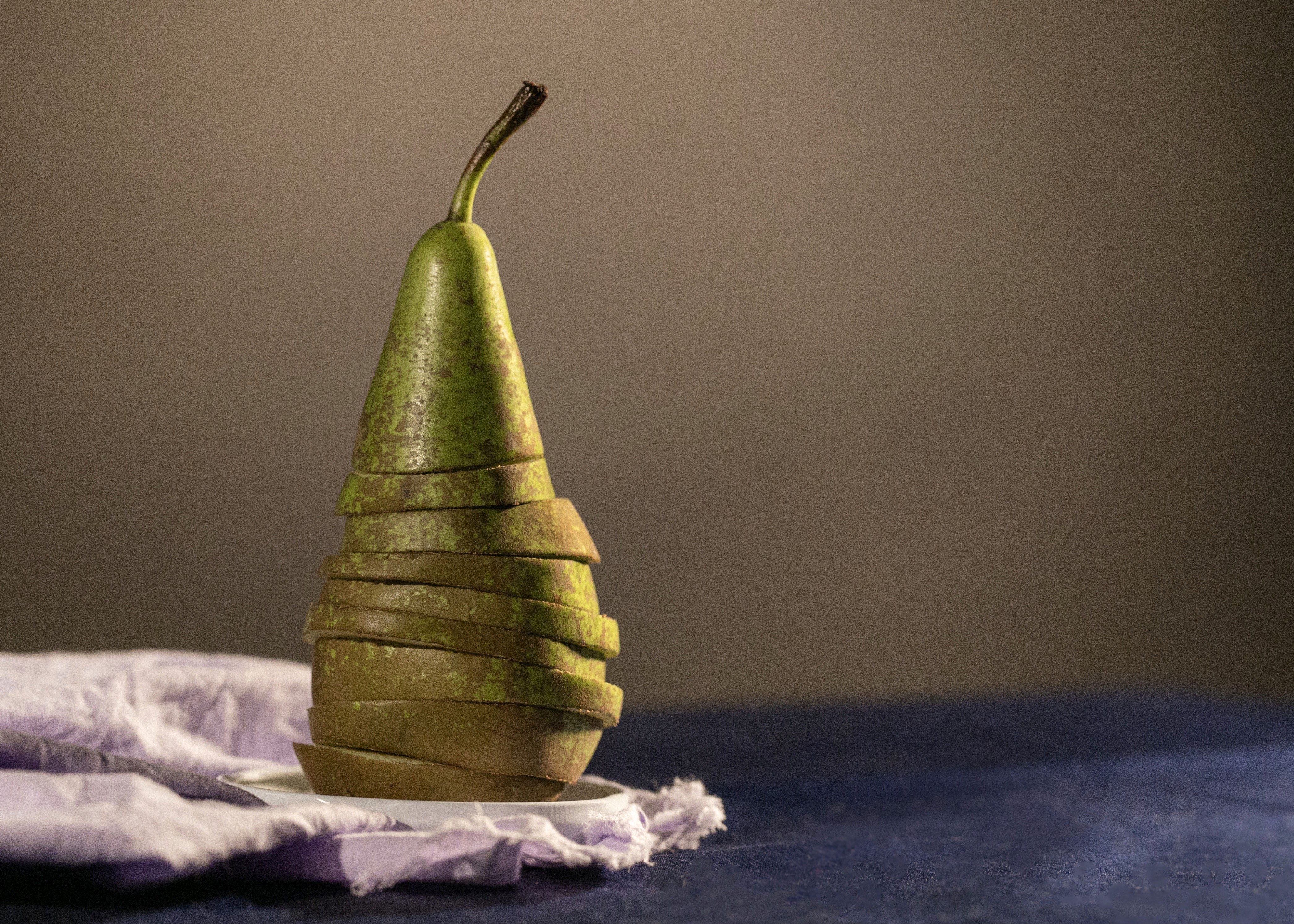 Bride in white dress walking on street, blurred motorcycle passing