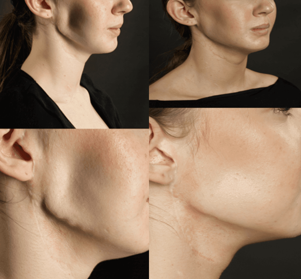 smiling happily caregiver hugging her old