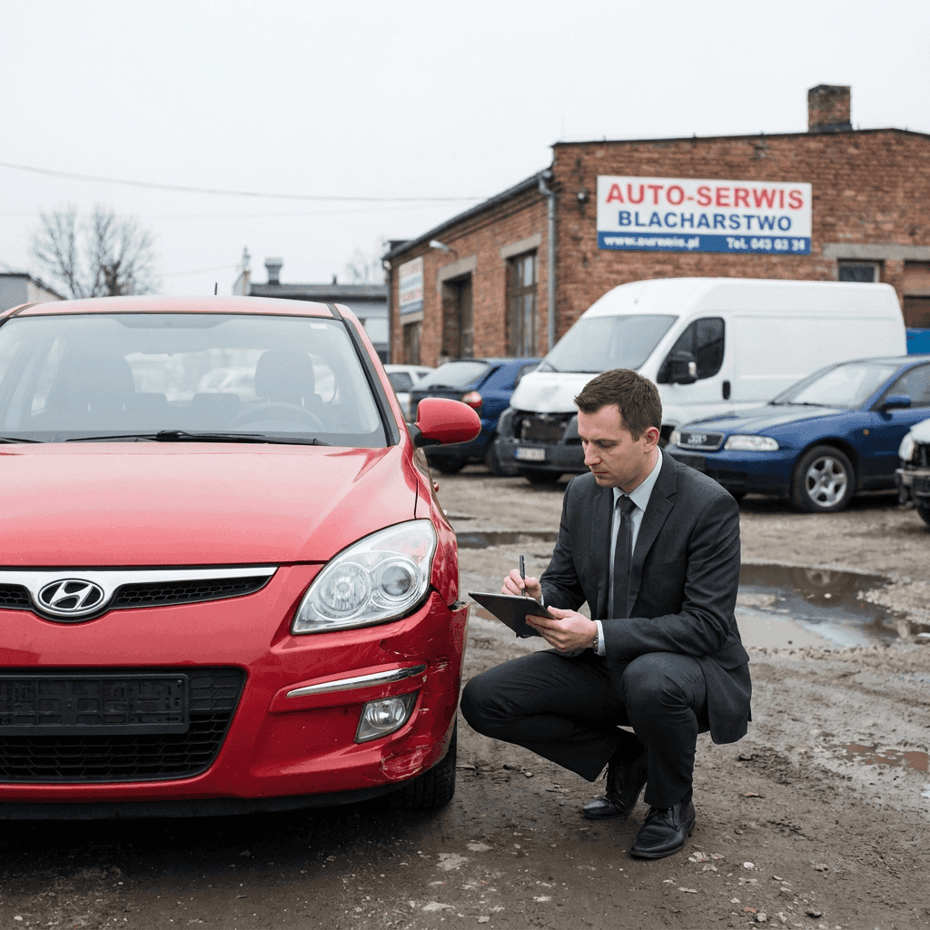 dokumentacja powypadkowa przygotowana przez Mago Car