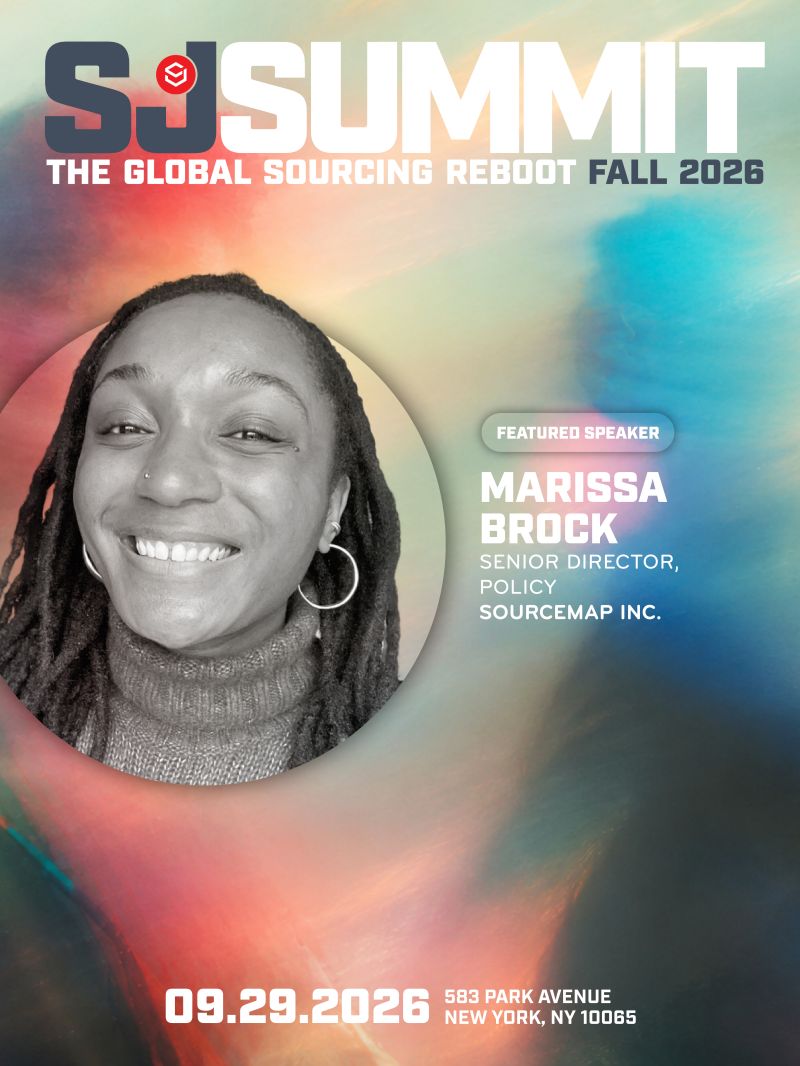Sourcemap's Senior Director of Policy and Government Affairs Marissa Brock will be a featured speaker at the 2026 Sourcing Journal Fall Summit. This year's theme, The Global Sourcing Reboot: Finding Opportunity in a New Trade Era, reflects a defining moment for global sourcing. Shifting trade policy, geopolitical volatility, evolving sustainability requirements, and rapid technological change are fundamentally reshaping how—and where—global supply chains operate.