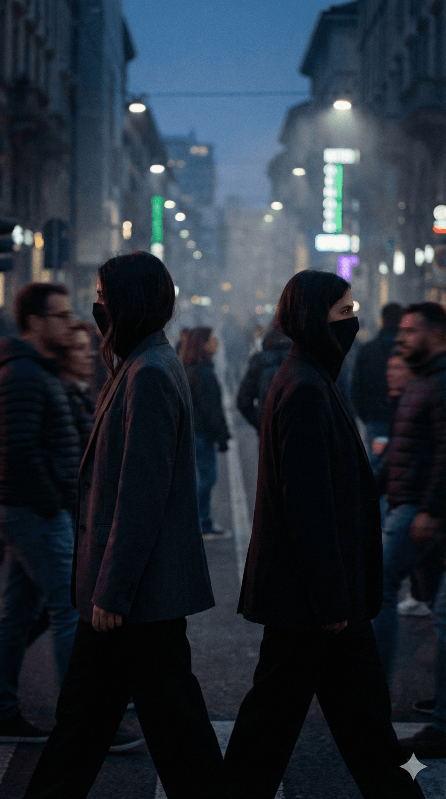 a woman holding her hands up to her face