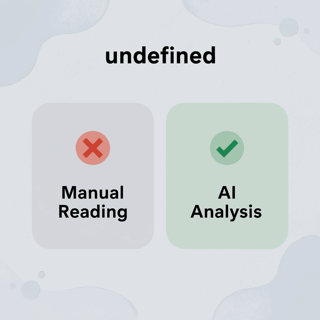 Before and after comparison showing transformation from manual reading to AI analysis - Best Tool to Chat With Documents