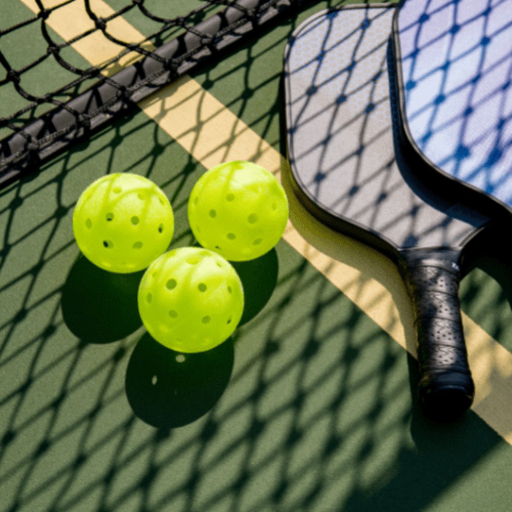 Jeu de raquette de pickleball, accessible à tous proche de sarlat au domaine de la brame