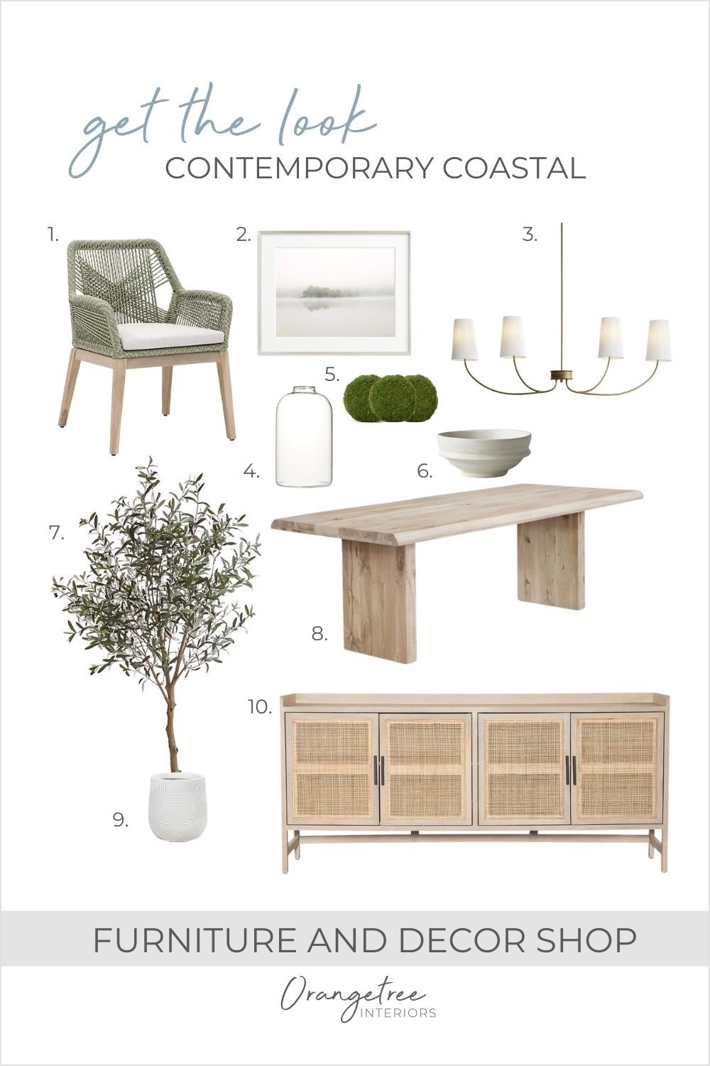 Contemporary Coastal Dining Room